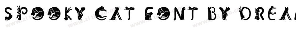 Spooky Cat Font by Dreamink-7NTypes字体转换